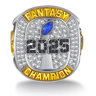 MARKENLOS Nfl Fantasy Football Championship Ring 2025 Mit Box