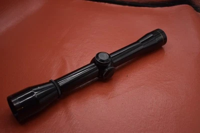 Leupold M8 4x Fixed Gloss Black 1" tapered crosshairs Rifle Scope - Image 1 of 4