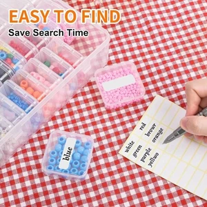 Transparent Organizers Case 60 Small Containers Small Bead Storage Box with Lid - Picture 1 of 8