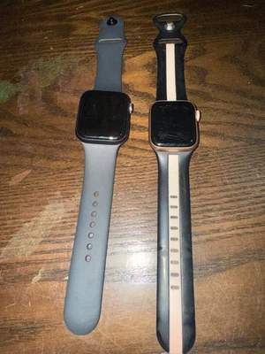 2 Used Apple Watches. Both Work. 1 has a cracked back.  As is - Image 1 of 3