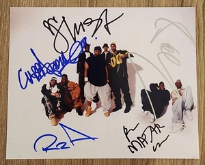 Wu-Tang Clan Signed 8x10 Photo RZA Raekwon (5 Autographs) Hip Hop LEGENDS RAD - Picture 1 of 1