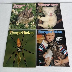Lot Of 4 Ranger Rick Nature Wildlife Magazines 70s/80s - Imagen 1 de 5