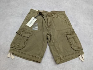 Soulcal Cargo Shorts Mens Medium Khaki Holiday Canvas Y2K Utility Army Grunge M - Picture 1 of 10