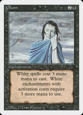 Black MTG Revised Edition - Gloom