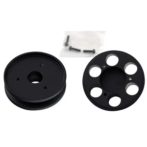 Pulley Alternator Single Groove + Nose Cover Black Alloy SB Chev - Picture 1 of 3