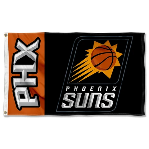 Phoenix Suns Black Grommet Flag Cover