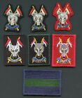 The Scottish And North Irish Yeomanry  Sniy Set Of 7  Cloth & Bullion  Badges