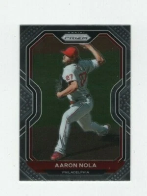 2021 PANINI PRIZM BASEBALL TIER II AARON NOLA PHILADELPHIA PHILLIES #147 - Image 1 of 4