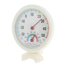 Runde Mini Indoor Analog Thermohygraphs Doppelanzeige Thermometer Hygrometer