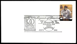 2000 Pittsburgh Crawfords Josh Gibson FDC Legends of Baseball Blank Envelope - Picture 1 of 4