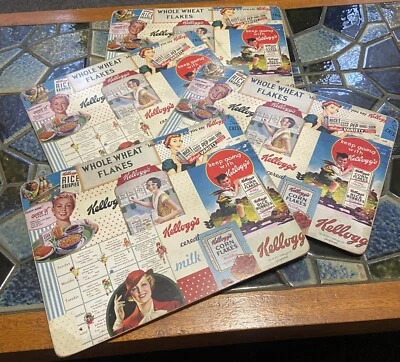 Vintage Kellogg’s Cork Placemats X 4 2011 Kellogg Co Pimpernel Kitsch Rare - Image 1 of 4