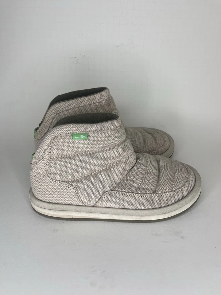 Sanuk Zapatos Botines Informales Zapatillas Mujer Talla 36 EE. UU. 5 Beige Textil  Foto 1 de 4