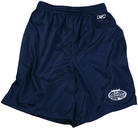 Reebok MLB Men's New York Yankees All Star Mesh Coach Athletic Shorts, Navy Cover