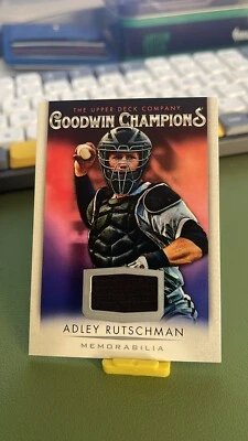 ADLEY RUTSCHMAN 2021 UPPER DECK GOODWIN CHAMPIONS JERSEY PATCH RELIC ORIOLES - Image 1 of 2