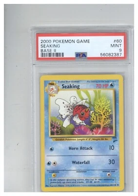 2000 Pokemon Game Base II 60 Seaking PSA 9 - Image 1 of 2