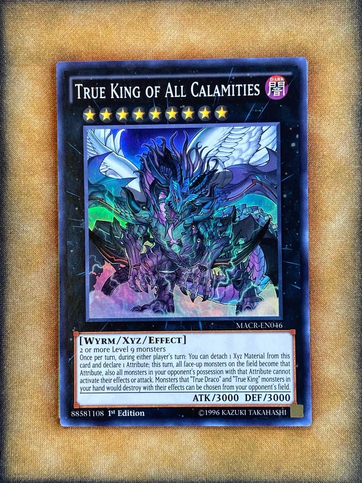 Yugioh True King of All Calamities MACR-EN046 Super Rare 1st Ed NM - Image 1 of 1