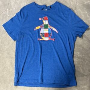 Original Penguin By Munsingwear Logo Blue T Shirt Men’s XXL