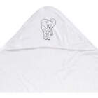 'Walking Elephant' Baby Hooded Towel (HT00010964)