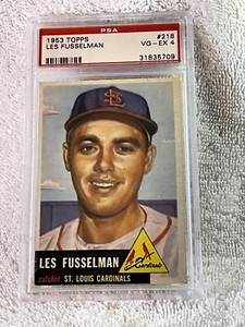 1953 Topps Les Fusselman #218 PSA 4 St. Louis Cardinals