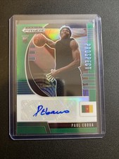 2020-21 Panini Prizm Draft Picks Prospect Auto Green Prizm SP Paul Eboua
