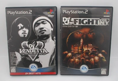 PS2 Def Jam VENDETTA & Def Jam FIGHT FOR NY Japan import - Image 1 of 4