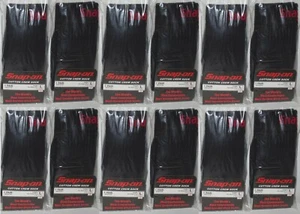 12 Snap-On CREW Socks BLACK LARGE ~ FREE SHIPPING ~ MADE IN USA 12 PAIRS *NEW* - Picture 1 of 8