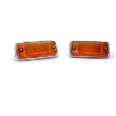 Set LH RH Orange Side Marker Turn Signal Lamp Light For Datsun 620 Pickup 1975 Foto 1 de 4