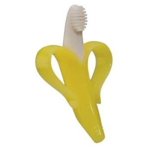 2 Pack Yellow Banana Toothbrush Training Teether Toothbrush for Babyv&Toddler - Picture 1 of 5