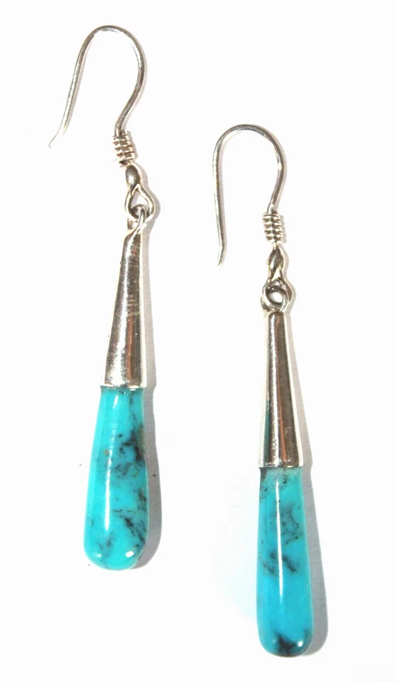 Silberschmuck Ohrringe Ohrhänger Damen Türkis Echtschmuck 925 Silber - Bild 1 von 1