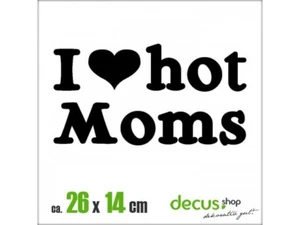 I LOVE HOT MOMS XL 1984 // Sticker JDM Aufkleber Frontscheibe - Picture 1 of 2