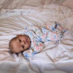 19in 3D Handmade Cloth Body Lifelike Newborn Baby Cute Gift Reborn Doll - Picture 1 of 3