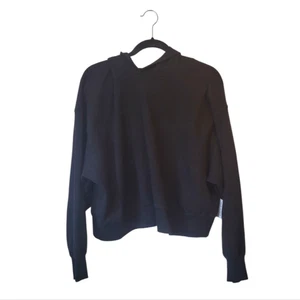 Old Navy Damen Hoodie schwarz so bequem Drop Shoulder Gr. L Neu mit Etikett 2024 - Bild 1 von 6