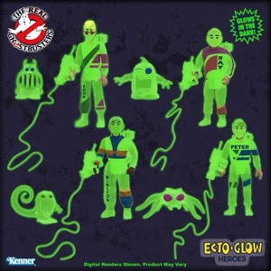 The Real Ghostbusters Ecto-Glow Heroes 4-Pack SDCC 2025 Exclusive (Defected) - Picture 1 of 3