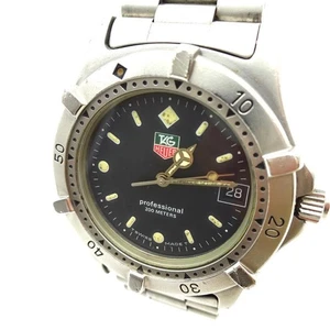 TAG Heuer Professional 200M Quartz 962.006 Black Dial From JAPAN - Picture 1 of 10