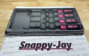 Snap-on Tools USA NEW ELECTRIC PINK 4pc Mini Seal Removal Set SGSR104AEP - Picture 1 of 7