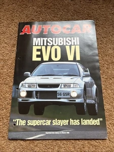 Auto Car Evo 6 Sales Brochure 1999 - Picture 1 of 5
