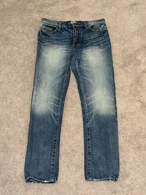 Prps Jeans Mens 31" x 32" Barracuda Bruised Never Broken Distressed Button Fly - Image 1 of 4