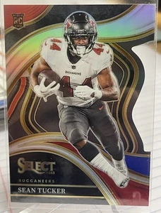2023 Panini Select Sean Tucker Club Level RC Red & Blue Die Cut #220 Buccaneers - Picture 1 of 2