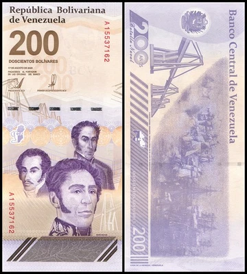 Venezuela 200 Bolívares Digitales, 2023, P-120, UNC - 200 Foto 1 de 2