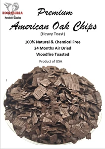 Premium American Oak Chips (Heavy Toast) 75 Grams for Spirits, Wine, Beer, Mead - Picture 1 of 4