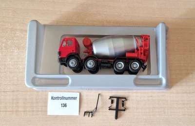 Herpa 140607 MB SK88 betoniera neutro rosso 8X4  1:87 OVP - Immagine 1 di 3