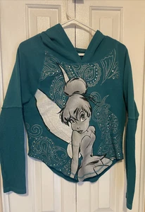 Tinker Bell Disney Parks Sweatshirt Mädchen Gr. XS blau Hoodie - Bild 1 von 8