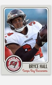 Bryce Hall Novelty Football Card! Tampa Bay Buccaneers - Picture 1 of 1