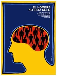 5072.El hombre no esta solo Movie Poster.Psychedelic Room design.Decorative Art - Picture 1 of 1