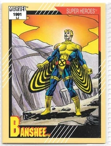 Marvel Universe Super Heroes Karte #36: Banshee, 1991, MCU, Impel - Bild 1 von 2