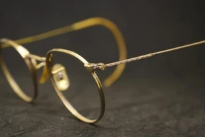 Vintage Shuron Ful-Vue Eye Glasses 1/10 12k Gold Filled Antique 41X38mm - Picture 1 of 5