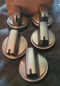 Gas Stove Knobs Fit WB03X24818 Compatible for G-E Stainless Steel 5 Packs - Picture 1 of 4