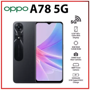 Oppo A78 5G Dual SIM 8GB RAM 128GB Octa-core 50MP Android Unlocked Phone 6.56" - Afbeelding 1 van 14