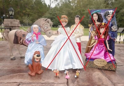 Muñeca Disney Princesa Cenicienta Hada Madrina Caballo Mayor Bruno Perro Jaq Gus Su Foto 1 de 4