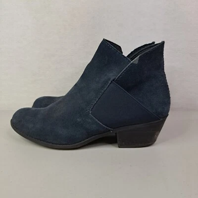 Zoey Chic повседневный размер 7,5 М темно-синий замшевый Pull-on ботинки ботинок мне тоже читать - Изображение 1 из 4